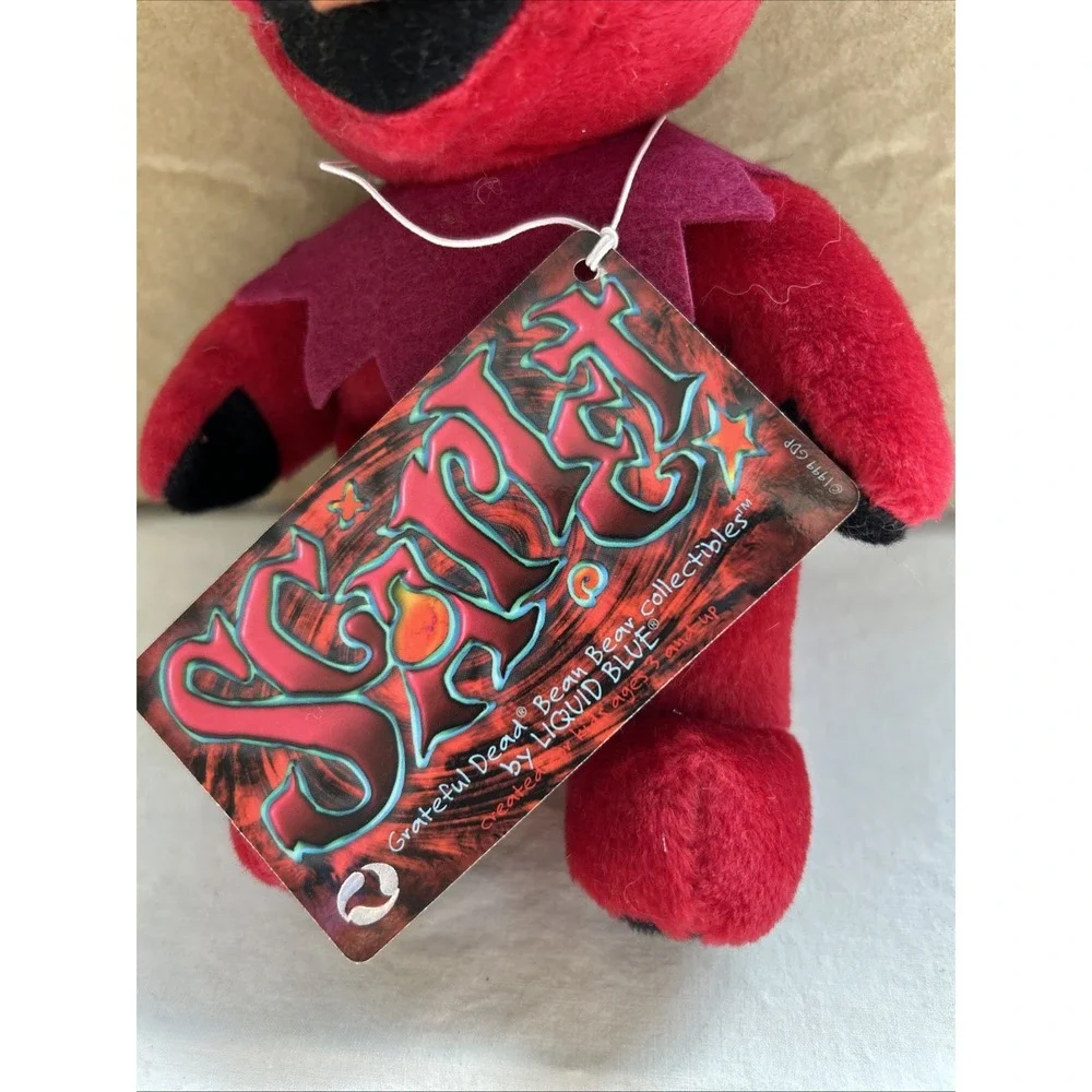 1999 Grateful‎ Dead Beanie Red Scarlet Bear Plush Doll Collectible 3/22/90